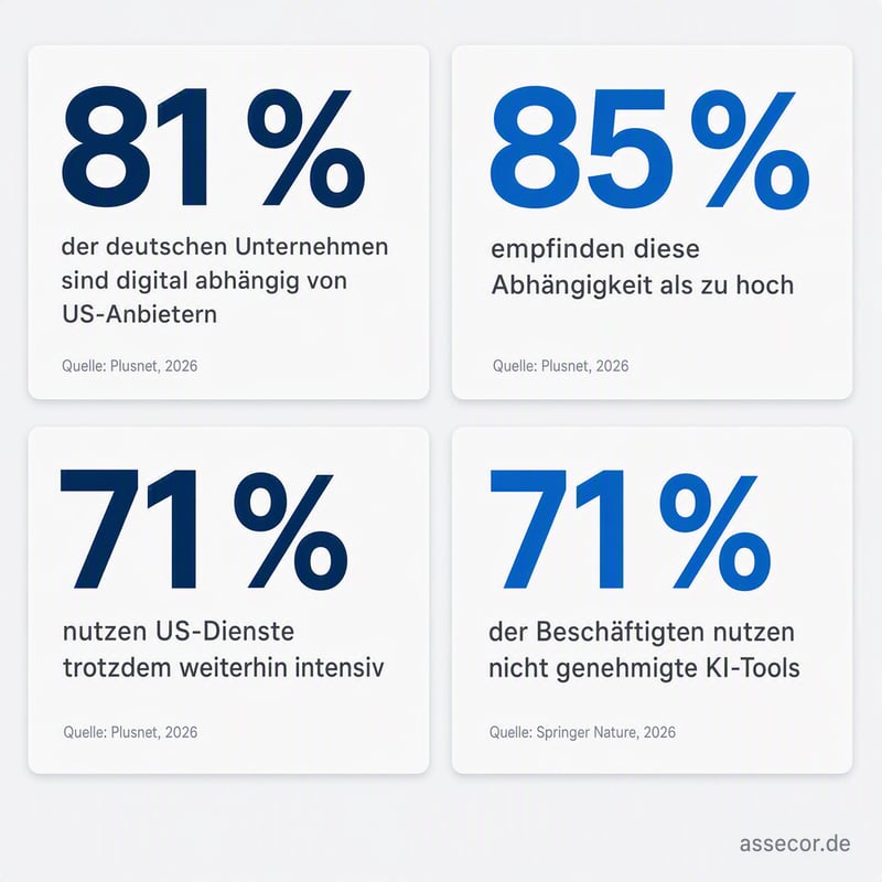 Schaubild Digitale Abhängigkeit deutscher Unternehmen